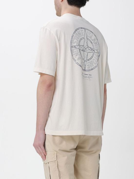 26SS 스톤 아일랜드 반팔 티셔츠 2100001S0285 V0093 Ivory - STONE ISLAND