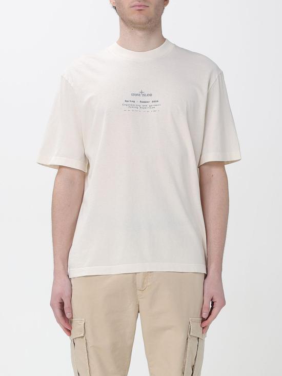 26SS 스톤 아일랜드 반팔 티셔츠 2100001S0285 V0093 Ivory