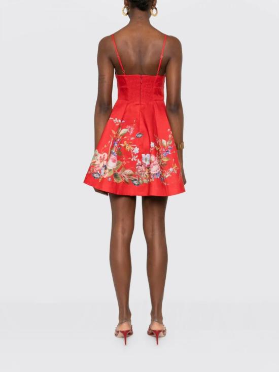 26SS 짐머만 롱 원피스 5963DRS264 REFL Red - ZIMMERMANN