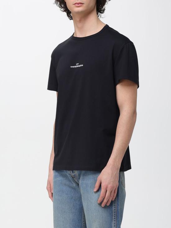 26SS 마르지엘라 디스토티드 로고 티셔츠 S30GC0701S22816 900 Black - MAISON MARGIELA