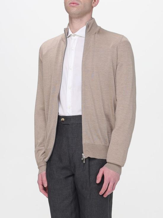 26SS 브루넬로 쿠치넬리 캐시미어와 실크 가디건 M2300106 C077A Brown - BRUNELLO CUCINELLI