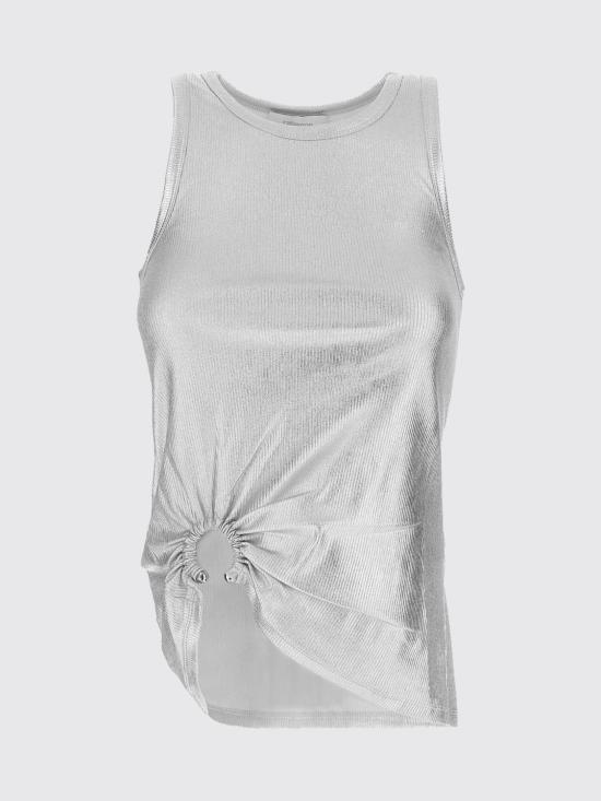 26SS 파코라반 민소매 티셔츠 26PJTE031CO0530 P040 Silver - PACO RABANNE