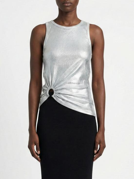 26SS 파코라반 민소매 티셔츠 26PJTE031CO0530 P040 Silver