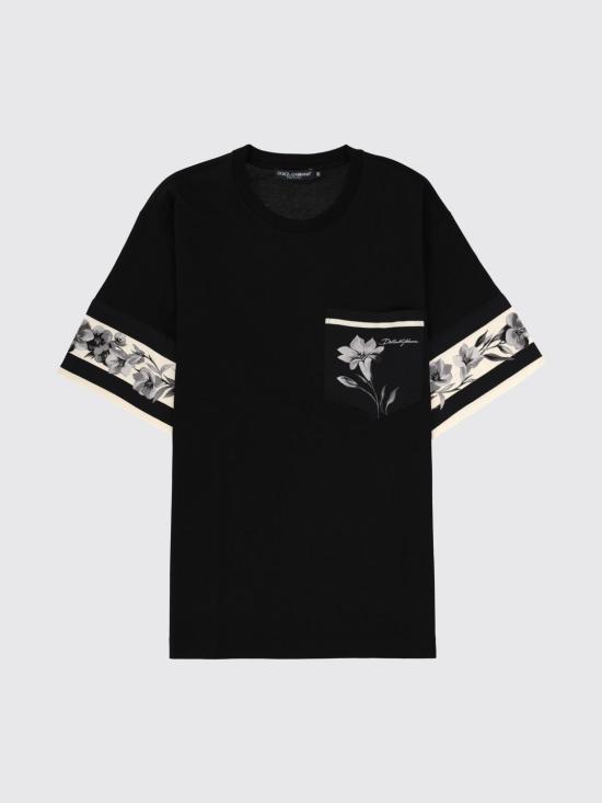 26SS 돌체앤가바나 반팔 티셔츠 G8SB2TG7PZJ N0000 Black - DOLCE & GABBANA