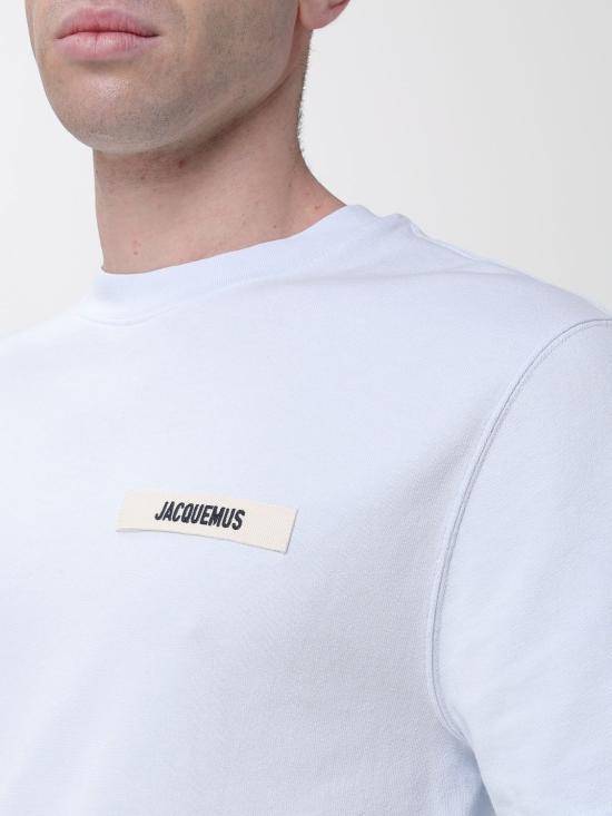 26SS 자크뮈스 그로그랭 로고 티셔츠 TSM00133AJ00226 321 Gnawed Blue - JACQUEMUS