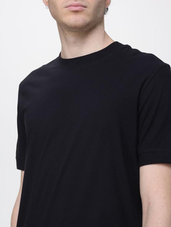 26SS 파올로페코라 반팔 티셔츠 F0214169 9000 Black - PAOLO PECORA