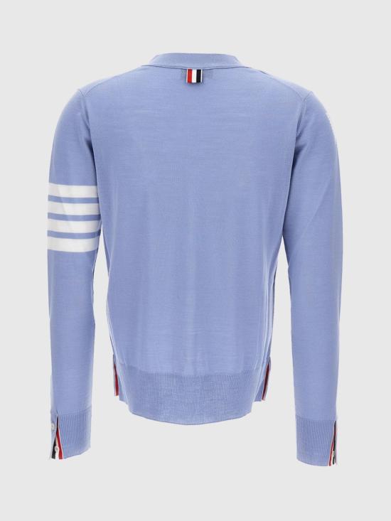 26SS 톰브라운 파인 메리노 울 4바 릴렉스 핏 가디건 FKC334AY1014 482 Gnawed Blue - THOM BROWNE