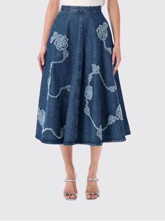 26SS 로테이트 미디 스커트 115175 1602 Blue