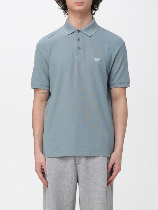 26SS 엠포리오 아르마니 폴로 티셔츠 EM005358AF10497 U9170 Gnawed Blue