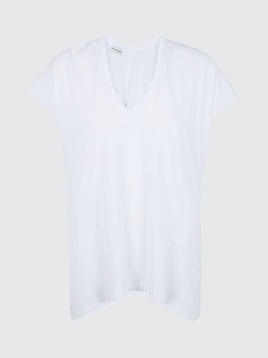 26SS 드리스 반 노튼 반팔 티셔츠 2611311013600 001 White - DRIES VAN NOTEN