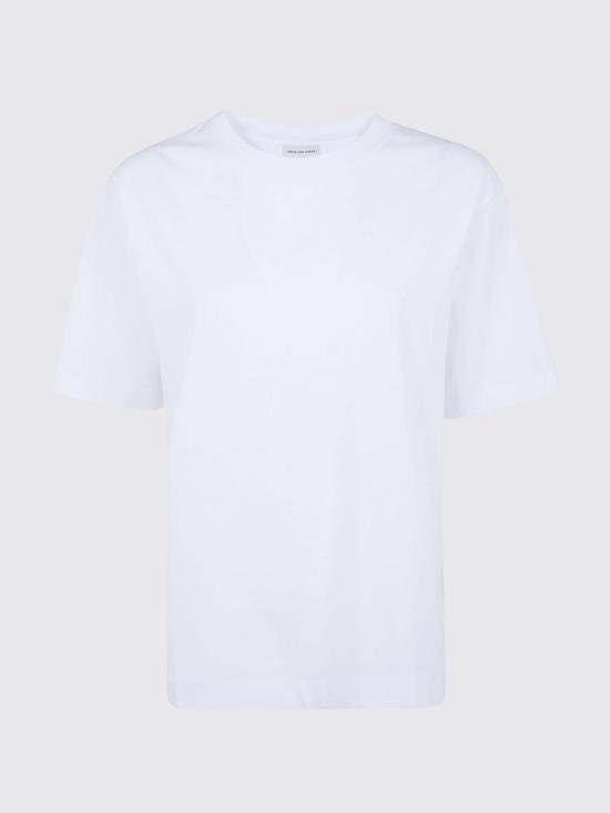 26SS 드리스 반 노튼 반팔 티셔츠 2611311003600 001 White - DRIES VAN NOTEN