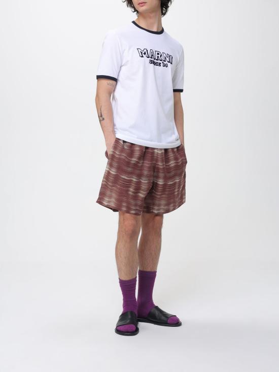 26SS 마르니 반팔 티셔츠 HUMU0198MPUSCY91 LOW01 White - MARNI