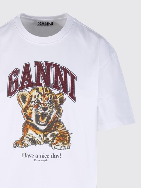 26SS 가니 반팔 티셔츠 A1050060 151 White - GANNI