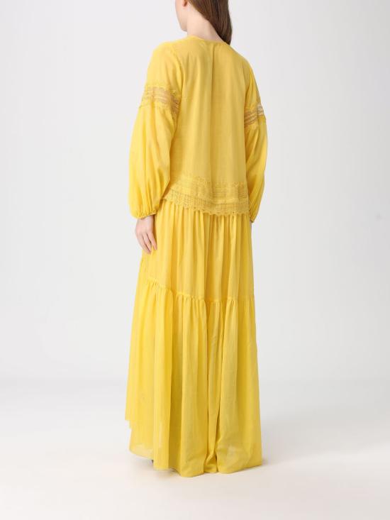 25FW 에르마노 설비노 롱 원피스 D464Q620RUQ 30850 Yellow - ERMANNO SCERVINO