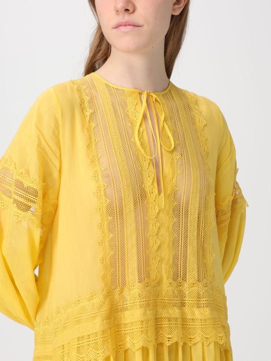 25FW 에르마노 설비노 롱 원피스 D464Q620RUQ 30850 Yellow - ERMANNO SCERVINO