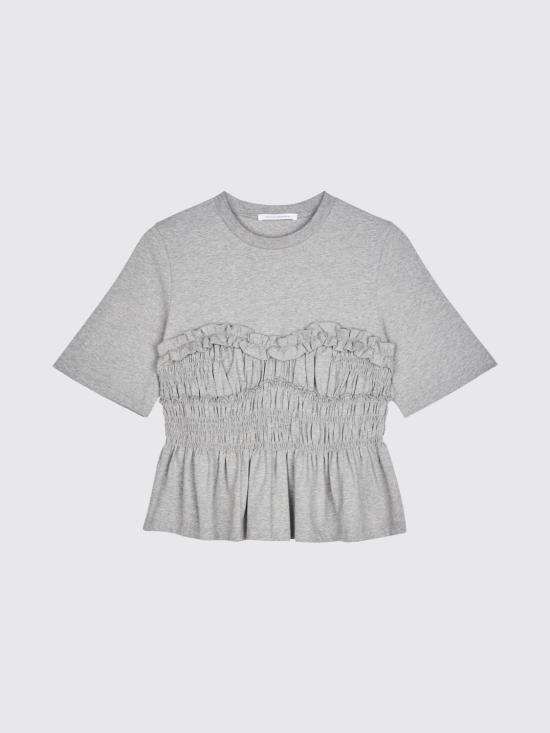 26SS 세실리아 반센 반팔 티셔츠 25RTW19002 GREYMELANGE Grey - CECILIE BAHNSEN