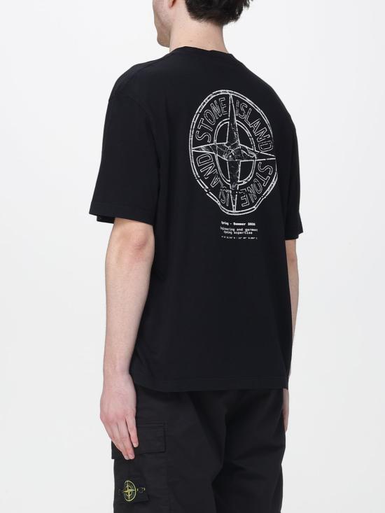 26SS 스톤 아일랜드 반팔 티셔츠 2100001S0285 V0029 Black - STONE ISLAND
