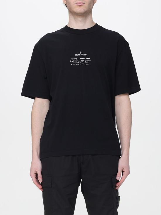 26SS 스톤 아일랜드 반팔 티셔츠 2100001S0285 V0029 Black