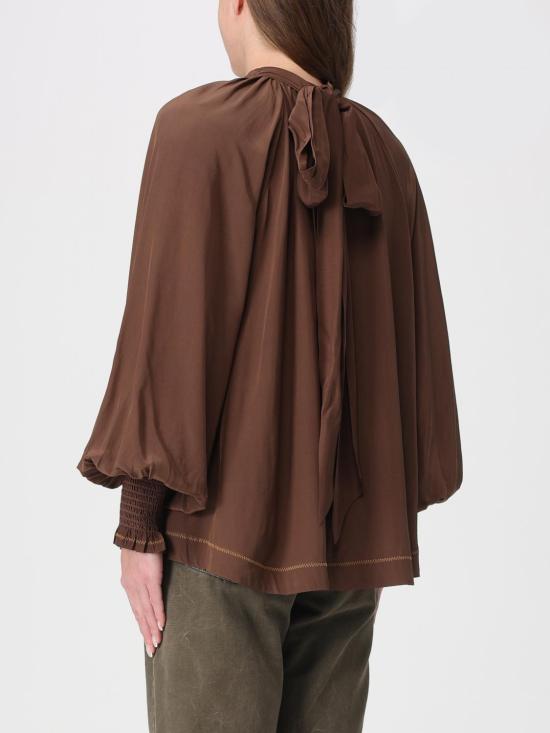 25FW 알레메 블라우스 5906T CH0COLATE Brown - ALEMAIS