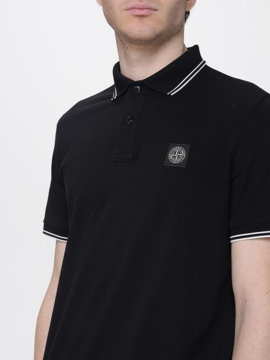 26SS 스톤 아일랜드 폴로 티셔츠 2200010S0018 V0029 Black - STONE ISLAND