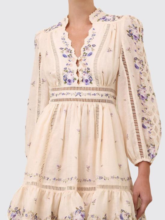 26SS 짐머만 롱 원피스 5376DRS264 CPPR Beige - ZIMMERMANN