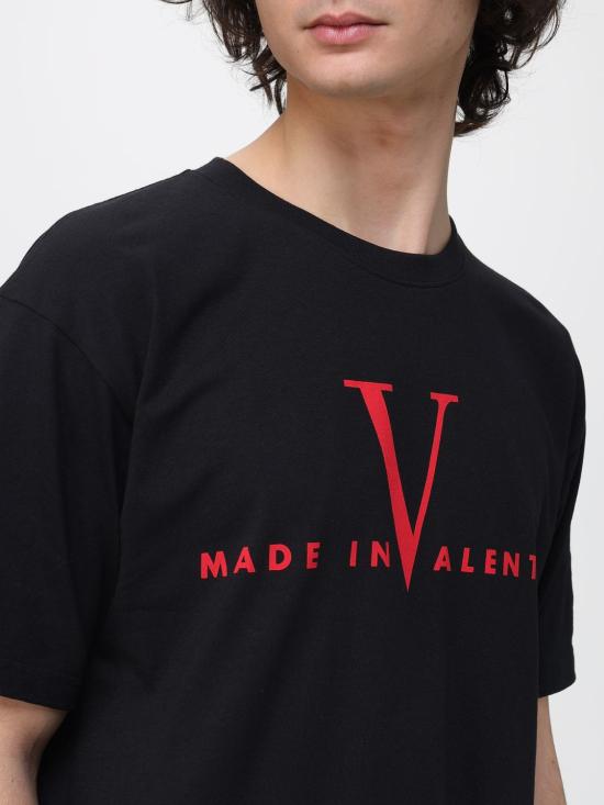26SS 발렌티노 가라바니 반팔 티셔츠 8V3MG16PBAQ 0NR Black - VALENTINO GARAVANI
