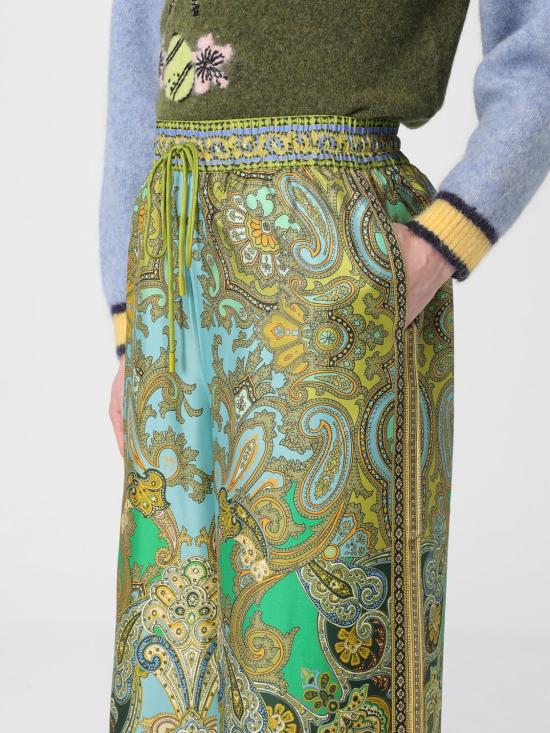 25FW 알레메 팔라초 팬츠 5678P MULTI Green - ALEMAIS
