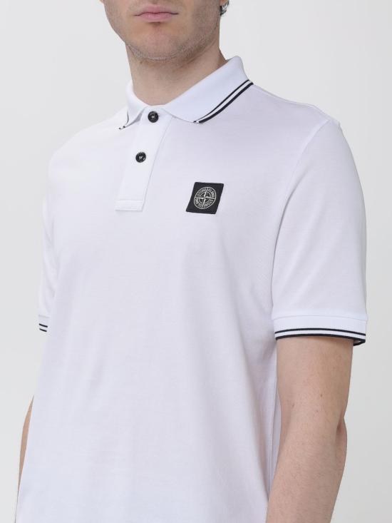 26SS 스톤 아일랜드 폴로 티셔츠 2200010S0018 V1001 White - STONE ISLAND