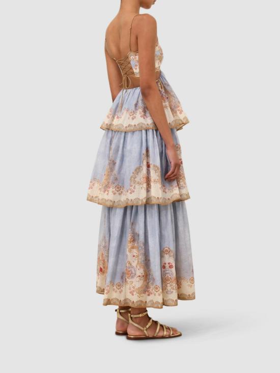 26SS 짐머만 롱 원피스 5353DRS263 WPFD Multicolor - ZIMMERMANN