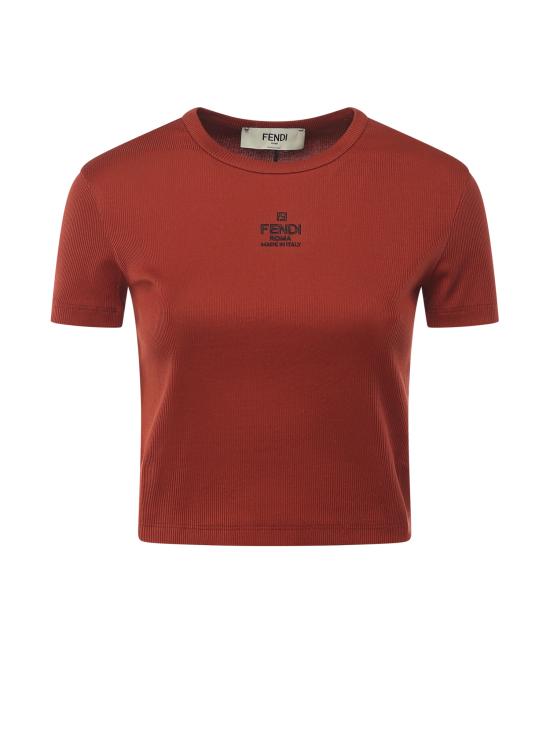 25FW 펜디 긴팔 티셔츠 FS8110 ANQMF1T6K Brown