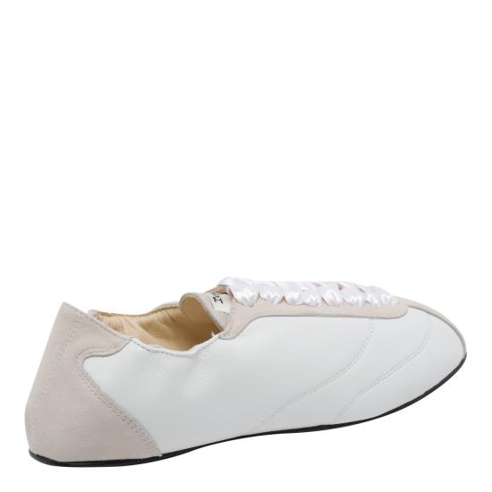 26SS 레페토 테니스 실크 스니커즈 V4230MCVD 050 White - REPETTO