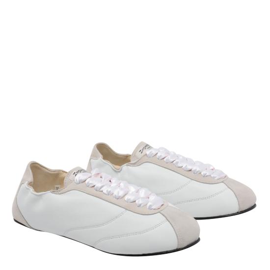 26SS 레페토 테니스 실크 스니커즈 V4230MCVD 050 White - REPETTO
