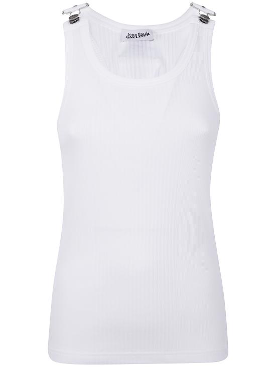 26SS 장 폴 고티에 반팔 티셔츠 2503UTO380J014 01 WHITE