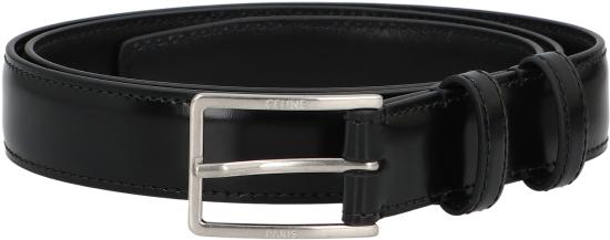 25FW 셀린느 가죽 벨트 45BMH3A0138SI black - CELINE