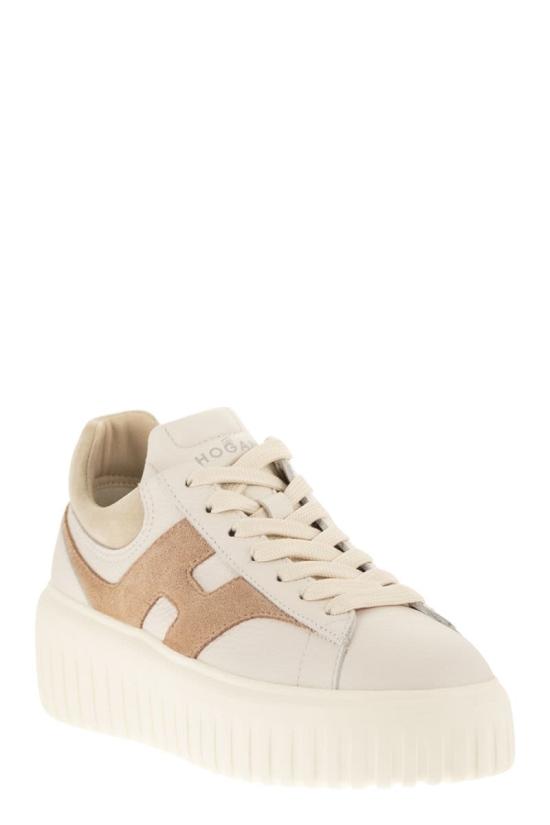 26SS 호간 스니커즈 HXW6450FE91UXI0FE4 IVORY BROWN - HOGAN