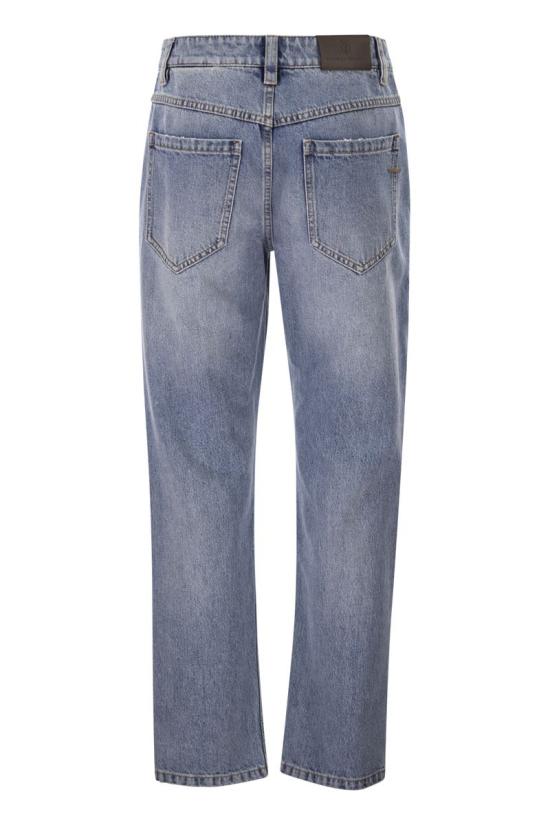 26SS 브루넬로 쿠치넬리 스트레이트 팬츠 MA095P5847 C9012 LIGHT DENIM - BRUNELLO CUCINELLI