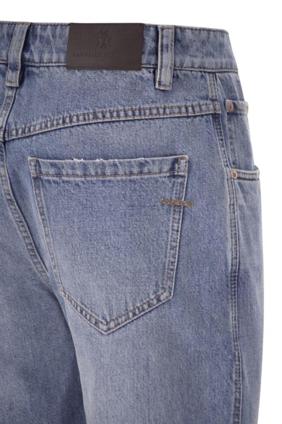 26SS 브루넬로 쿠치넬리 스트레이트 팬츠 MA095P5847 C9012 LIGHT DENIM - BRUNELLO CUCINELLI