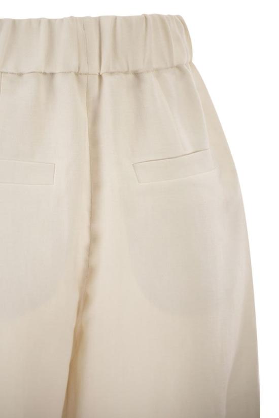 26SS 브루넬로 쿠치넬리 스트레이트 팬츠 MH126P8955 C579 CREAM - BRUNELLO CUCINELLI