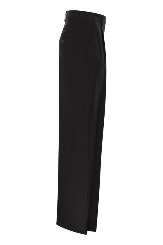 26SS 브루넬로 쿠치넬리 스트레이트 팬츠 MH126P9138 C101 BLACK - BRUNELLO CUCINELLI