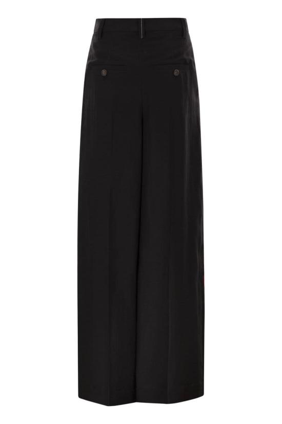 26SS 브루넬로 쿠치넬리 스트레이트 팬츠 MH126P9138 C101 BLACK - BRUNELLO CUCINELLI