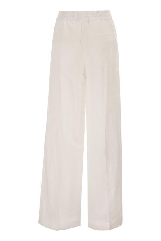 26SS 브루넬로 쿠치넬리 스트레이트 팬츠 M0F91P8742 C100 WHITE - BRUNELLO CUCINELLI