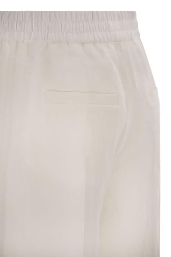 26SS 브루넬로 쿠치넬리 스트레이트 팬츠 M0F91P8742 C100 WHITE - BRUNELLO CUCINELLI