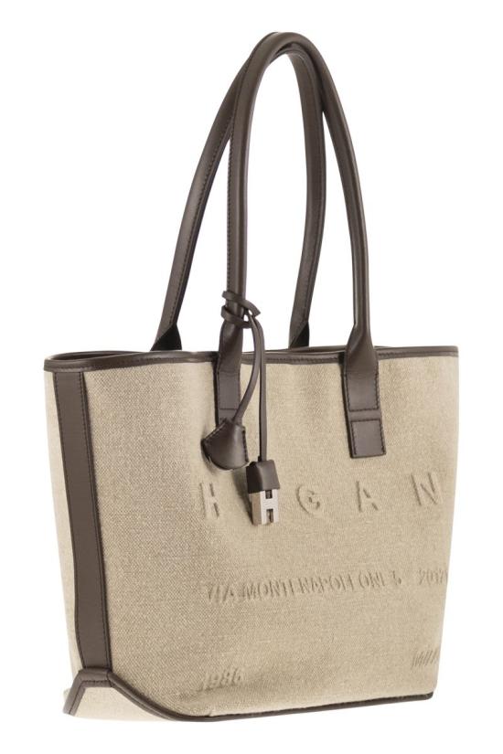 26SS 호간 토트백 KBW01TA2200UW87E03 BROWN BEIGE - HOGAN