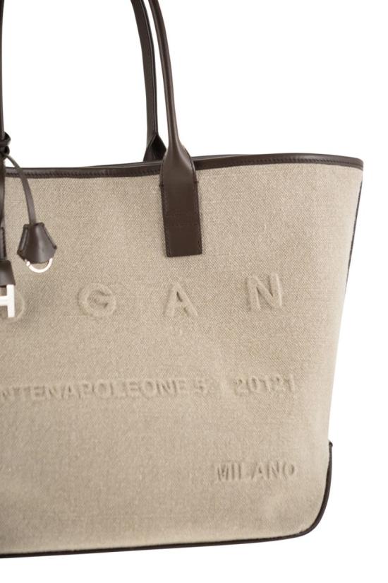 26SS 호간 토트백 KBW01TA4300UW87E03 BROWN BEIGE - HOGAN