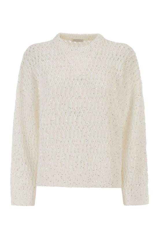 26SS 브루넬로 쿠치넬리 스웨터 MCO564700 C159 WHITE