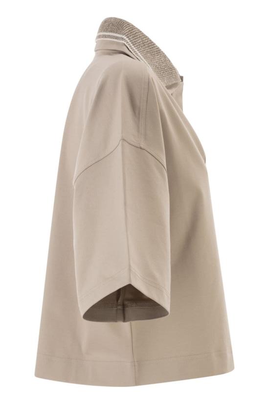 26SS 브루넬로 쿠치넬리 반팔 티셔츠 ML946SP105 C9272 BEIGE - BRUNELLO CUCINELLI