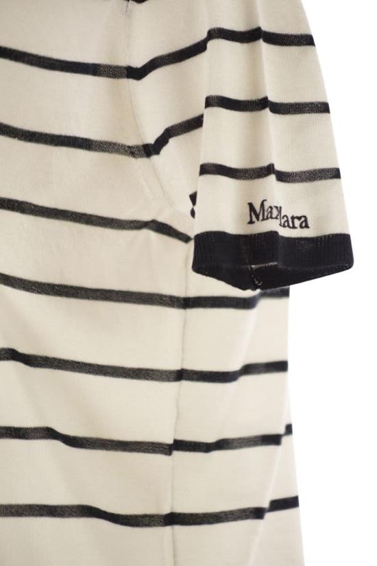 26SS 막스마라 반팔 티셔츠 2611361048600006 WHITE BLACK - MAX MARA