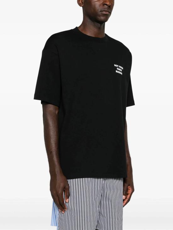 26SS 드롤드무슈 반팔 티셔츠 PERMTS203CO002BL BLACK - DROLE DE MONSIEUR