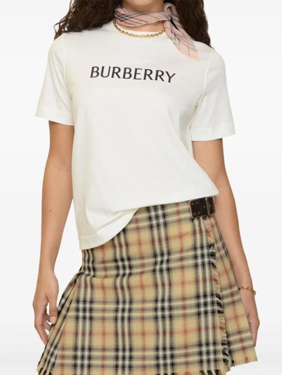 26SS 버버리 로고 코튼 티셔츠 8118978B7078 WHITE - BURBERRY