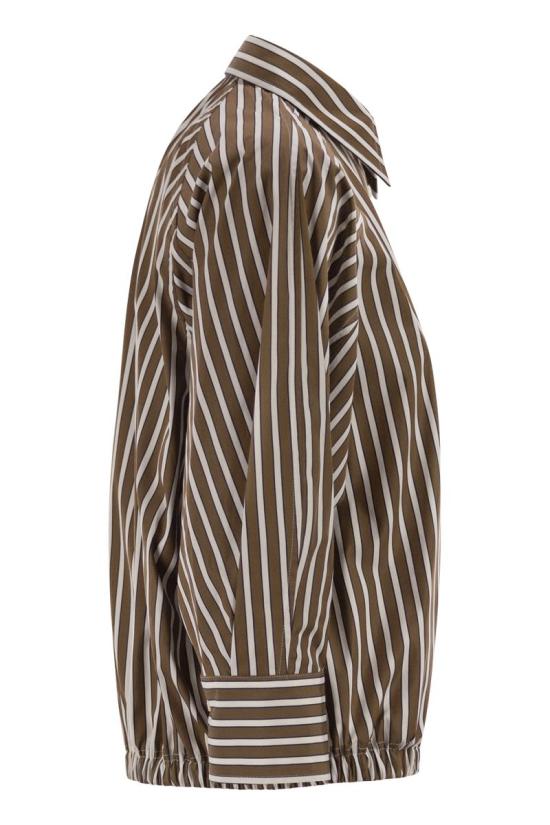 26SS 브루넬로 쿠치넬리 셔츠 MH749NA906 C003 BROWN WHITE - BRUNELLO CUCINELLI